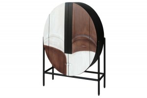 BUFET LIVING, VODO 120CM, LEMN MASIV DE MANGO SI SUPORT METALIC - Img 2