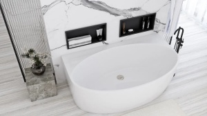 CADA REA MALTA, 150 CM, ALB, DIN ACRIL, CALITATE SUPERIOARA - Img 4