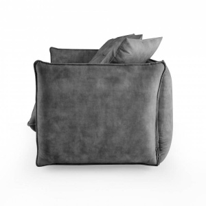 CANAPEA DEOSEBITA, 225CM, CATIFEA GRI, DESIGN RETRO, ARTIM GROUP SELECTION - Img 5