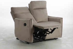 CANAPEA TRAVIS 2, BEJ BLUVEL 40, TAPITERIE DIN CATIFEA, CU FUNCTIE DE RABATARE - Img 2