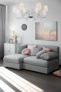 CANDELABRU FLORERO MOD078PL-12CH, DIN METAL SI TEXTIL, STIL MODERN, MAYTONI - Img 1