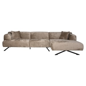 COLTAR DONOVAN CU 3 LOCURI + CANAPEA EXTENSIBILA DREAPTA, BERGEN 104 TAUPE CHENILLE, S5139, CONFECTIONAT DIN SPUMA, METAL SI 100% POLIESTER, RICHMOND INTERIOR - Img 3