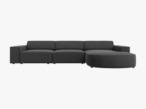 COLTAR JODIE, DREAPTA, 4 LOCURI, 284 CM, DIVERSE CULORI SI MATERIALE, DESIGN DEOSEBIT - Img 8