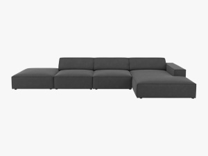 COLTAR JODIE, DREAPTA, 5 LOCURI, 341 CM, DIVERSE CULORI SI MATERIALE, DESIGN DEOSEBIT - Img 8