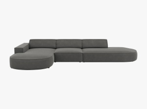 COLTAR JODIE, STANGA, 4 LOCURI, 342 CM, DIVERSE CULORI SI MATERIALE, DESIGN DEOSEBIT - Img 2