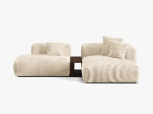 COLTAR MODULAR MARTINA DREAPTA, 2 LOCURI, 285 CM, DIVERSE CULORI SI MATERIALE, DESIGN DEOSEBIT - Img 17