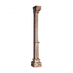 COLUMNA DASHA REF. 31255, DIN LEMN MASIV DE TEC, STIL RUSTIC, VIC - Img 2