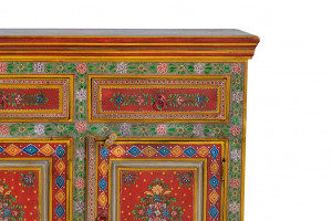 COMODA 140CM, MULTICOLOR, DIN LEMN DE MANGO, PICTATE MANUAL, GINER Y COLOMER - Img 4