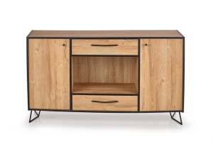 COMODA LOCKHEED KM1,STEJAR GRANDSON/NEGRU, STIL VINTAGE, HALMAR - Img 1
