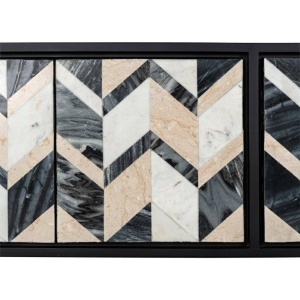 COMODA ROSTELLI, 150 CM, MULTICOLOR, DIN MARMURA SI LEMN MASIV, STIL MODERN, B2 - Img 4