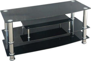 COMODA TV-862 NEGRU/CROM STIL MODERN - Img 2