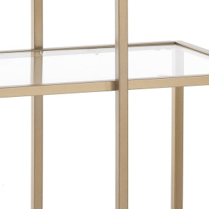 CONSOLA LIVING 118CM, KARL, DIN METAL SI STICLA, DESIGN MODERN - Img 3