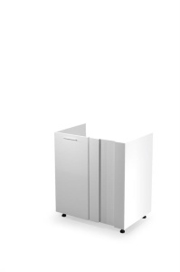 DULAP BUCATARIE VENTO ALB/STEJAR AURIU DKN-100/82 STIL MODERN HALMAR - Img 1