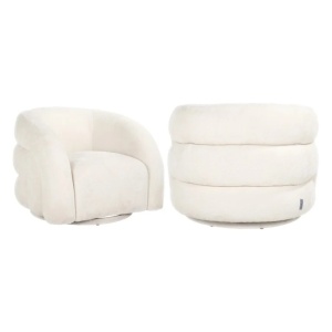 FOTOLIU PIVOTANT ARCUS, UNICORN 02 ALB, S5145, TAPITERIE BOUCLE, STIL MODERN - Img 1