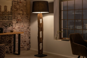 LAMPADAR , BARRACUDA 177CM, COD 41043, DIN LEMN SI BAZA DE METAL - Img 2
