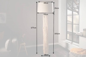 LAMPADAR, ROUSILIQUE, BEJ/NATURAL DESIGN RUSTIC - Img 6