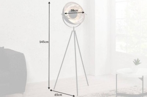 LAMPADAR STUDIO 145CM, NEGRU/ARGINTIU - Img 6