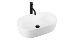 LAVOAR REA ALMA, 57 CM, ALB, DIN CERAMICA, CALITATE SUPERIOARA - Img 5