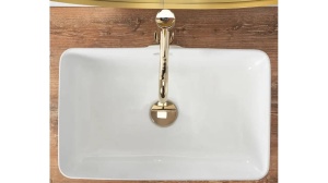 LAVOAR REA BERTA, ALB, 48,5 CM, DIN CERAMICA, CALITATE SUPERIOARA - Img 3