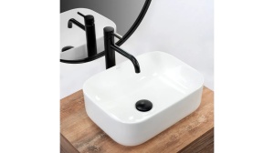 LAVOAR REA DEMI MINI, ALB, 40,5 CM, DIN CERAMICA, CALITATE SUPERIOARA - Img 1