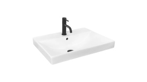 LAVOAR REA INCASTRAT MANDY, 60 CM, ALB, DIN CERAMICA, CALITATE SUPERIOARA - Img 5