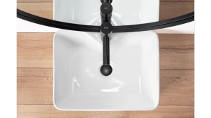 LAVOAR REA KELLY, ALB, 49 CM, DIN CERAMICA, CALITATE SUPERIOARA - Img 4