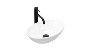 LAVOAR REA PAMELA MINI, 40 CM, ALB, DIN CERAMICA, CALITATE SUPERIOARA - Img 5