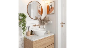 LAVOAR REA SOFIA, 41 CM, ALB, DIN CERAMICA, CALITATE SUPERIOARA - Img 5