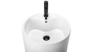 LAVOAR REA STATIV ANYA, 84 CM, ALB, DIN CERAMICA, CALITATE SUPERIOARA - Img 5