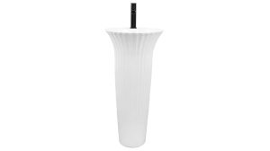 LAVOAR REA STATIV HOPE, 84 CM, ALB, DIN CERAMICA, CALITATE SUPERIOARA - Img 2