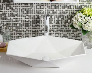 LAVOAR REA VEGAS, 57 CM, ALB, DIN CERAMICA, CALITATE SUPERIOARA - Img 6