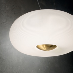 LUSTRA ARIZONA SP3, ALB, DIN STICLA, STIL MODERN - Img 3