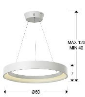 LUSTRA CU LED SI INTRERUPATOR CRONOS 152461D - DESIGN MODERN - SCHULLER - Img 2
