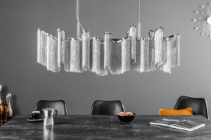 LUSTRA, ELEGANCE 118CM, ARGINTIE STIL MODERN - Img 2