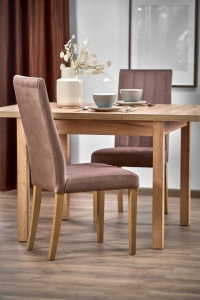 MASA DINING EXTENSIBILA TIAGO, STEJAR CRAFT, 90/125 CM, BLAT DIN PAL SI PICIOARE DIN MDF, STIL VINTAGE - Img 4
