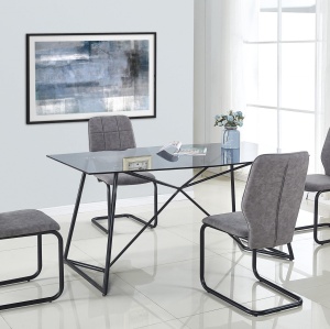 MASA DINING SAU LIVING SENSOR FUMURIU/NEGRU DESIGN VINTAGE HALMAR - Img 1