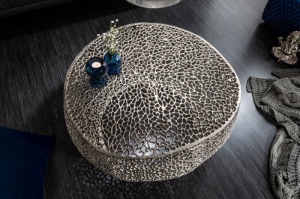 MASUTA DE CAFEA, 80CM, STIL MODERN, UNICAT, LEAF ARGINTIE, COD 38941 - Img 2