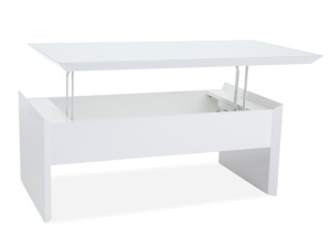 MASUTA DE CAFEA ALIEN ALB HIGH GLOSS STIL MODERN - Img 2