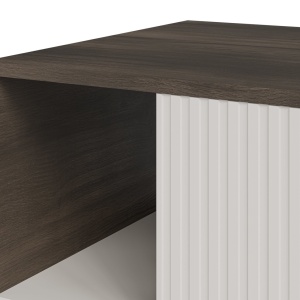 MASUTA DE CAFEA RANDOM 2 LAW-1, 92 CM, CASMIR/NUC/NEGRU, DIN MDF FURNIRUIT, POLIPROPILENA SI METAL, STIL MODERN - Img 3