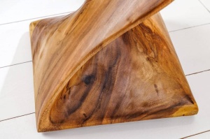 MASUTA DE CAFEA/TABURET 30CM, HELIX, LEMN MASIV, DESIGN MODERN - Img 5