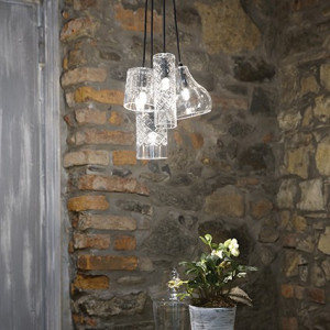 PENDUL COGNAC- 2 SP1, TRANSPARENT, DESIGN DECORATIV, IDEAL LUX - Img 2