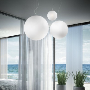 PENDUL MAPA SP1 D40, ALB, DIN STICLA, STIL MODERN - Img 2