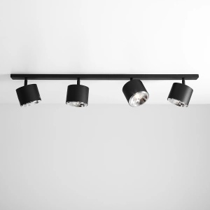 PLAFONIERA BOT, 4 BRATE, 15,5 CM, NEAGRA, DIN METAL, DESIGN MODERN - Img 2