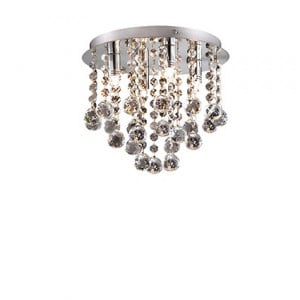 PLAFONIERA CRISTAL BIJOUX PL4, CROM, DESIGN MODERN, IDEAL LUX - Img 1