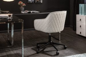 SCAUN BIROU AJUSTABIL, EUPHORIA, COD 40868, DIN METAL SI PIELE ECO, STIL MODERN - Img 2