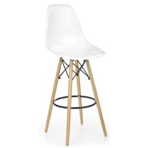 SCAUN DE BAR H51 ALB STIL SCANDINAV HALMAR - Img 3