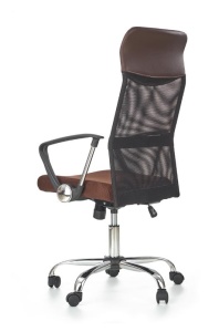 SCAUN DE BIROU VIRE, MARO/NEGRU/CROM, TAPITERIE DIN STOFA/PLASA SI PICIOARE DIN METAL, STIL MODERN - Img 3