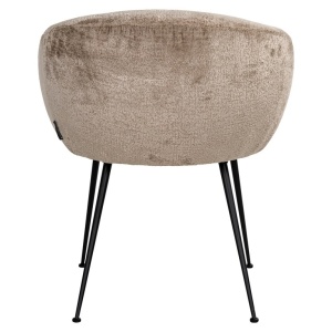 SCAUN DINING RUBY TAUPE CHENILLE BERGEN 104, S4722, CONFECTIONAT DIN 100% POLIESTER SPUMA SI METAL, RICHMOND INTERIORS - Img 2