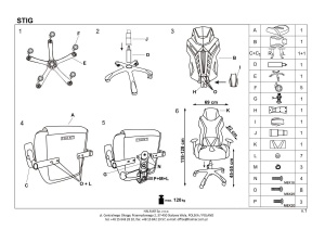 SCAUN DIRECTORIAL/GAMING STING NEGRU/GALBEN STIL MODERN HALMAR - Img 2