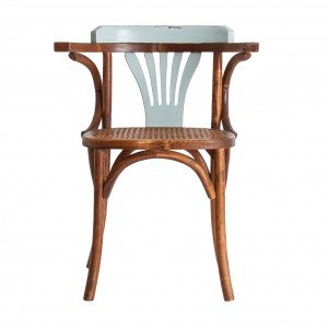 SCAUN HALVAD REF. 23719, ALBASTRU NATURAL, STIL CLASIC, DIN LEMN MASIV DE MESTEACAN, VIC - Img 2